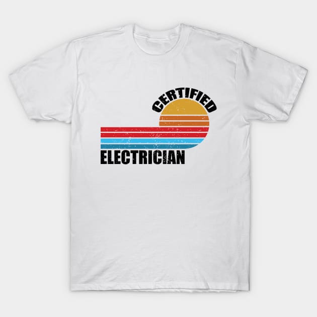 electrician vintage retro job T-Shirt by AbstractA